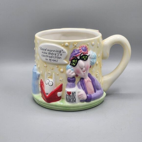 Maxine Gourmet Gifts From Hallmark 4-1/2" Large Coffee/Tea Mug Cartoon Funny 3D - Picture 1 of 9